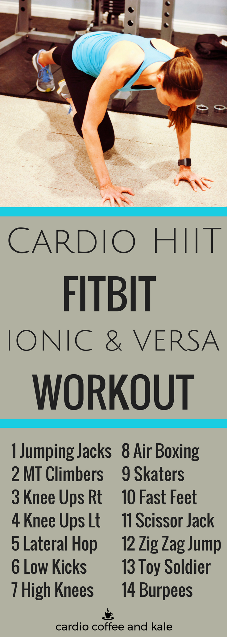 Cardio HIIT Fitbit Interval Timer Workout Ionic and Versa — cardio